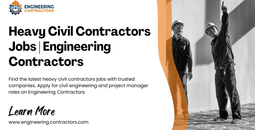 Heavy Civil Contractors Jobs | Engineering Contractors
