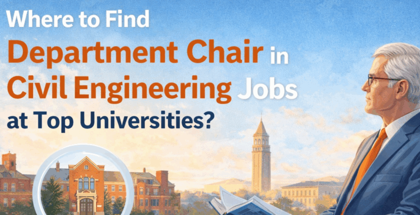 Where to Find Department Chair in Civil Engineering Jobs at Top Universities?