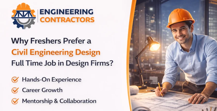 Why Freshers Prefer a Civil Engineering Design Full Time Job in Design Firms?